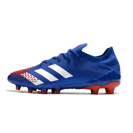 Comprar ahora  Botas de fútbol Adidas Predator Mutator 20.1 Low AG Azul Blanco Rojo