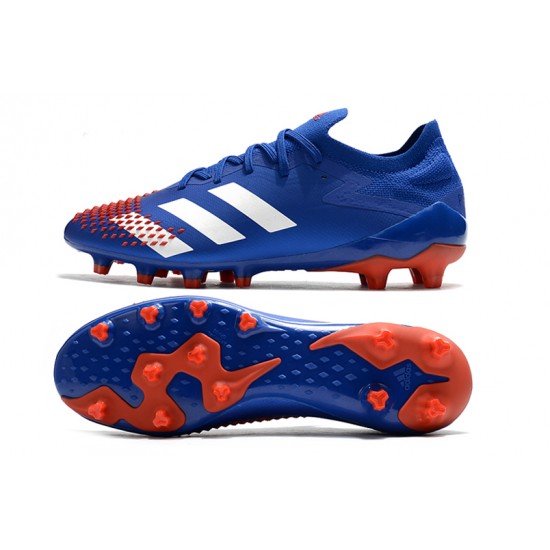 Comprar ahora  Botas de fútbol Adidas Predator Mutator 20.1 Low AG Azul Blanco Rojo