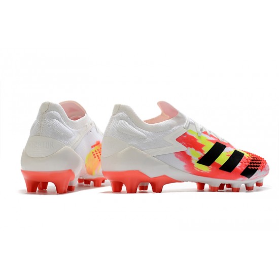 Calidad superior  Botas de fútbol Adidas Predator Mutator 20.1 Low AG Blanco naranja Negro