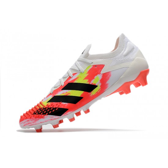 Calidad superior  Botas de fútbol Adidas Predator Mutator 20.1 Low AG Blanco naranja Negro