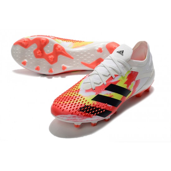 Calidad superior  Botas de fútbol Adidas Predator Mutator 20.1 Low AG Blanco naranja Negro