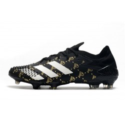 Botas de fútbol Adidas Predator Mutator 20.1 Low FG - Negro Gold Blanco