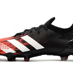 Botas de fútbol Adidas Predator Mutator 20.1 Low FG - Negro Rojo Blanco