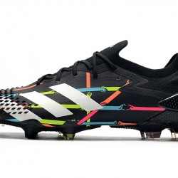 Botas de fútbol Adidas Predator Mutator 20.1 Low FG - Negro Blanco Azul Rosado