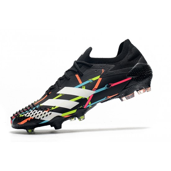 Calidad superior  Botas de fútbol Adidas Predator Mutator 20.1 Low FG - Negro Blanco Azul Rosado