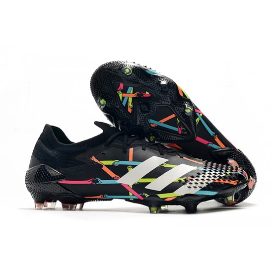Calidad superior  Botas de fútbol Adidas Predator Mutator 20.1 Low FG - Negro Blanco Azul Rosado