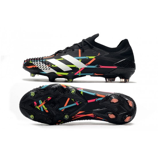 Calidad superior  Botas de fútbol Adidas Predator Mutator 20.1 Low FG - Negro Blanco Azul Rosado