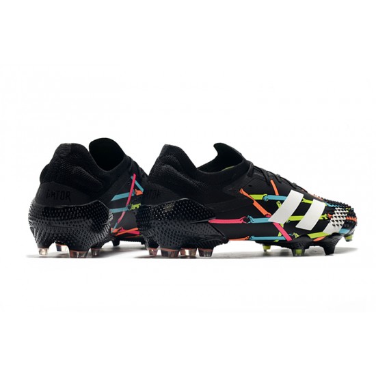 Calidad superior  Botas de fútbol Adidas Predator Mutator 20.1 Low FG - Negro Blanco Azul Rosado