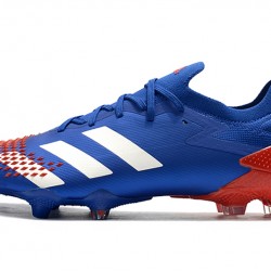 Botas de fútbol Adidas Predator Mutator 20.1 Low FG - Azul Blanco Rojo