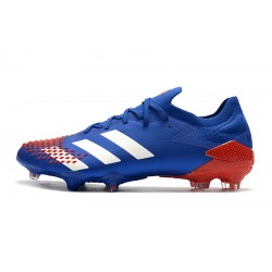 Botas de fútbol Adidas Predator Mutator 20.1 Low FG - Azul Blanco Rojo