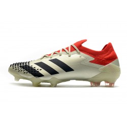 Botas de fútbol Adidas Predator Mutator 20.1 Low FG - Champagne Negro Rojo
