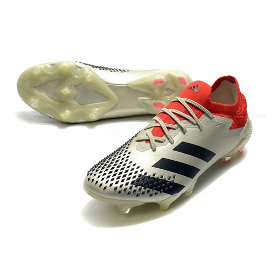 Comprar ahora  Botas de fútbol Adidas Predator Mutator 20.1 Low FG - Champagne Negro Rojo