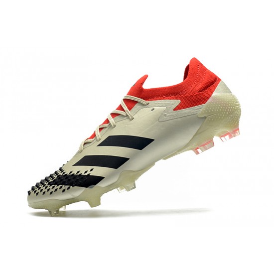 Comprar ahora  Botas de fútbol Adidas Predator Mutator 20.1 Low FG - Champagne Negro Rojo