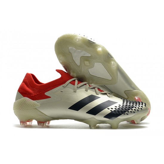 Comprar ahora  Botas de fútbol Adidas Predator Mutator 20.1 Low FG - Champagne Negro Rojo