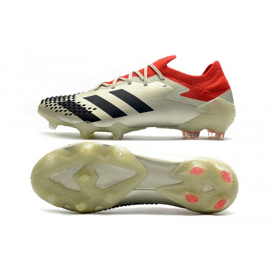Comprar ahora  Botas de fútbol Adidas Predator Mutator 20.1 Low FG - Champagne Negro Rojo