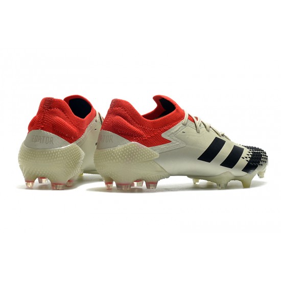 Comprar ahora  Botas de fútbol Adidas Predator Mutator 20.1 Low FG - Champagne Negro Rojo