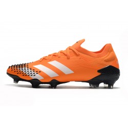 Botas de fútbol Adidas Predator Mutator 20.1 Low FG - naranja Negro Plata