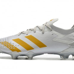 Botas de fútbol Adidas Predator Mutator 20.1 Low FG - Blanco Gold