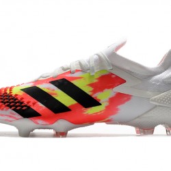 Botas de fútbol Adidas Predator Mutator 20.1 Low FG - Blanco naranja Negro