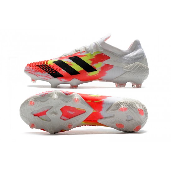 Mejor calidad  Botas de fútbol Adidas Predator Mutator 20.1 Low FG - Blanco naranja Negro
