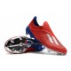 Descubrir  Botas de fútbol Adidas X 18 FG Laceless Rojo Plata Azul
