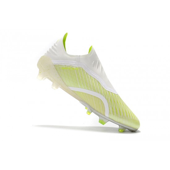 Comprar  Botas de fútbol Adidas X 18 FG Laceless Blanco Amarillo Verde