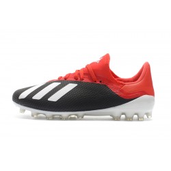 Botas de fútbol Adidas X 18.1 AG Negro Rojo Blanco