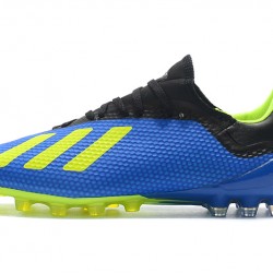 Botas de fútbol Adidas X 18.1 AG Azul Verde Negro