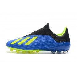 Botas de fútbol Adidas X 18.1 AG Azul Verde Negro