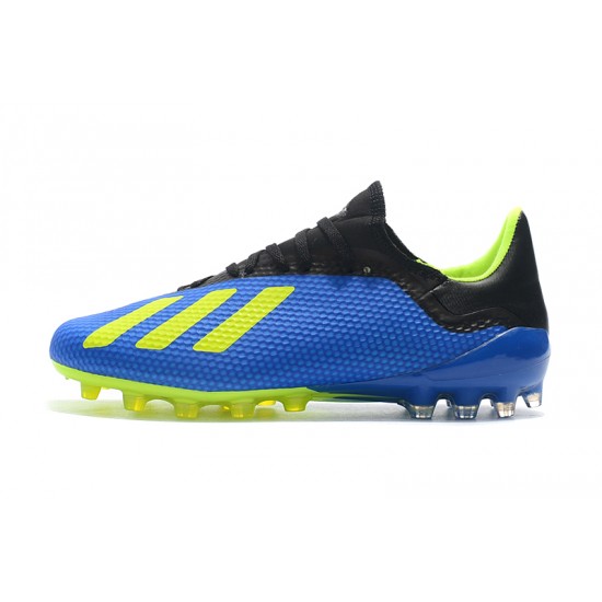 Calidad superior  Botas de fútbol Adidas X 18.1 AG Azul Verde Negro