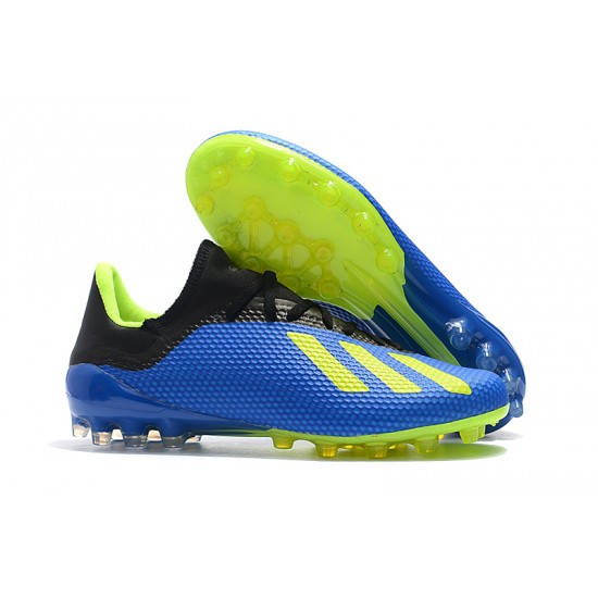 Calidad superior  Botas de fútbol Adidas X 18.1 AG Azul Verde Negro
