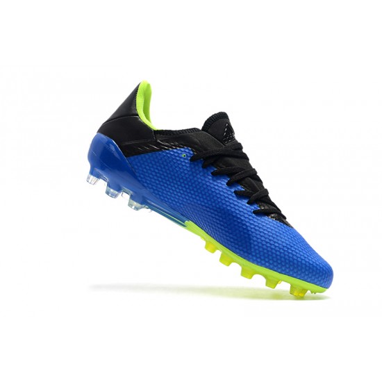 Calidad superior  Botas de fútbol Adidas X 18.1 AG Azul Verde Negro