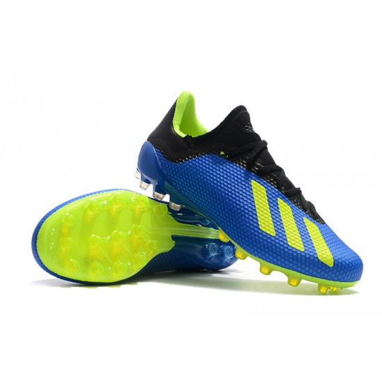Calidad superior  Botas de fútbol Adidas X 18.1 AG Azul Verde Negro