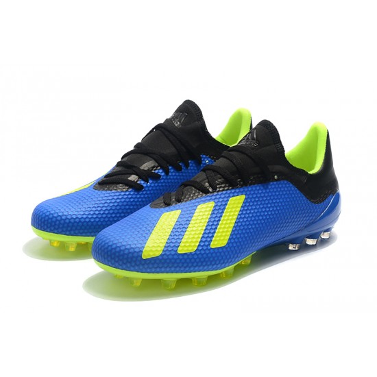 Calidad superior  Botas de fútbol Adidas X 18.1 AG Azul Verde Negro
