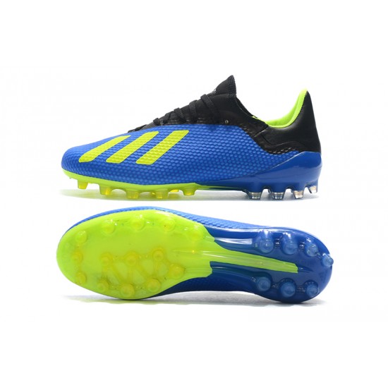 Calidad superior  Botas de fútbol Adidas X 18.1 AG Azul Verde Negro