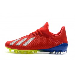 Botas de fútbol Adidas X 18.1 AG Rojo Blanco