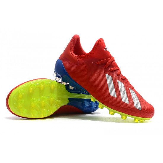 Descubrir  Botas de fútbol Adidas X 18.1 AG Rojo Blanco
