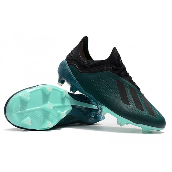 Calidad superior  Botas de fútbol Adidas X 18.1 FG Verde Negro