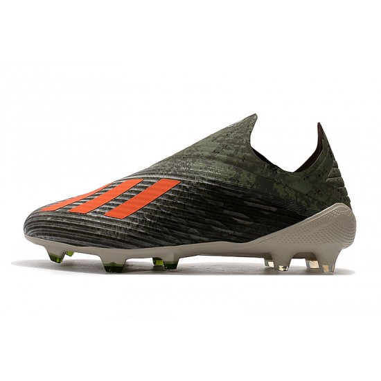 Calidad superior  Botas de fútbol Adidas X 19+ FG Encryption Code Army Verde naranja