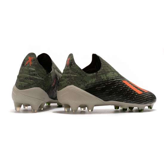 Calidad superior  Botas de fútbol Adidas X 19+ FG Encryption Code Army Verde naranja