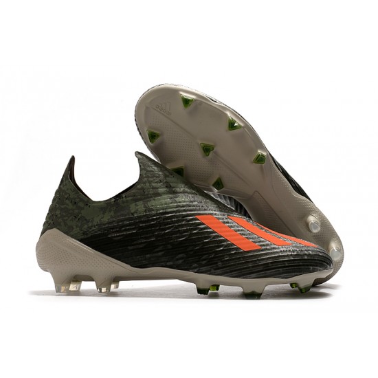 Calidad superior  Botas de fútbol Adidas X 19+ FG Encryption Code Army Verde naranja