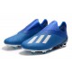 Descubrir  Botas de fútbol Adidas X 19+ FG Encryption Code Azul Blanco Negro