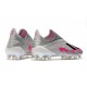 Explorar  Botas de fútbol Adidas X 19+ FG Encryption Code Metallic Plata Rosado Negro