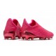 Tienda  Botas de fútbol Adidas X 19+ FG Encryption Code Rosado
