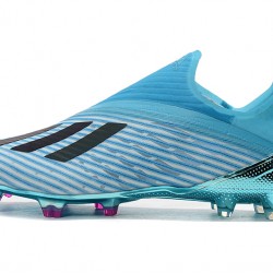 Botas de fútbol Adidas X 19+ FG Hard WiRojo Bright Cyan Core Negro Shock Rosado