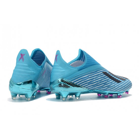 Descubrir  Botas de fútbol Adidas X 19+ FG Hard WiRojo Bright Cyan Core Negro Shock Rosado