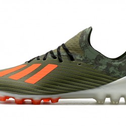 Botas de fútbol Adidas X 19.1 AG Ejercito verde Naranja