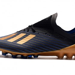 Botas de fútbol Adidas X 19.1 AG Negro Dorado