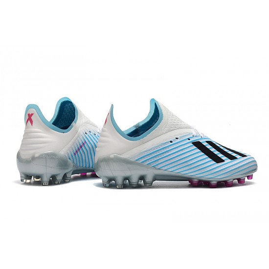 Calidad superior  Botas de fútbol Adidas X 19.1 AG Azul Negro Blanco