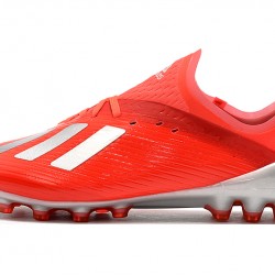 Botas de fútbol Adidas X 19.1 AG Rojo Plata